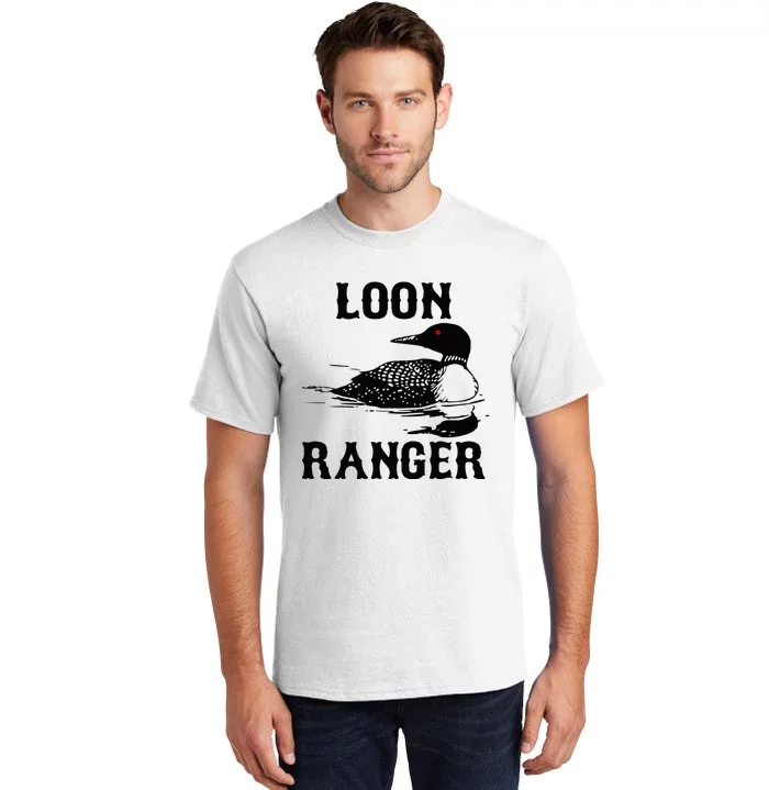 Loon Ranger Funny Common Loon Bird Watching Tall T-Shirt