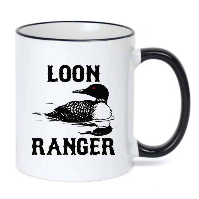 Loon Ranger Funny Common Loon Bird Watching Black Color Changing Mug