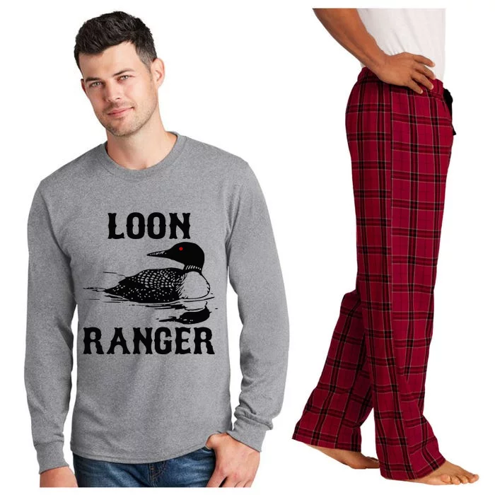 Loon Ranger Funny Common Loon Bird Watching Long Sleeve Pajama Set