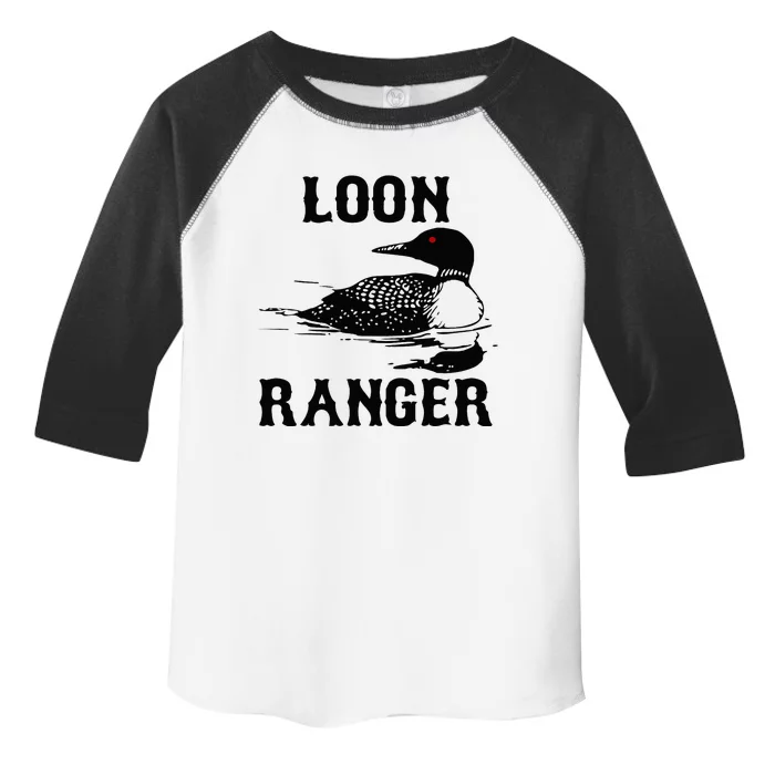 Loon Ranger Funny Common Loon Bird Watching Toddler Fine Jersey T-Shirt