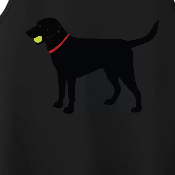 Labrador Retriever Fetch Black Lab Play Ball Performance Tank