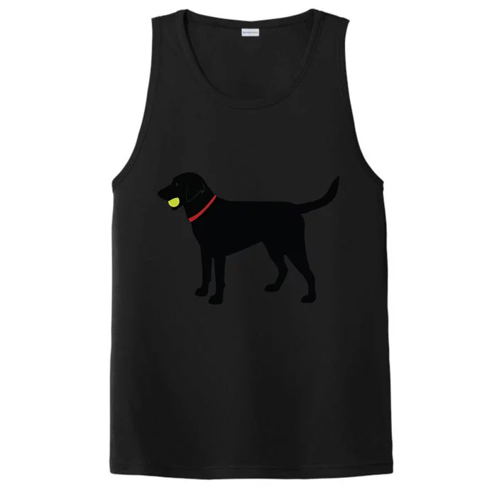 Labrador Retriever Fetch Black Lab Play Ball Performance Tank