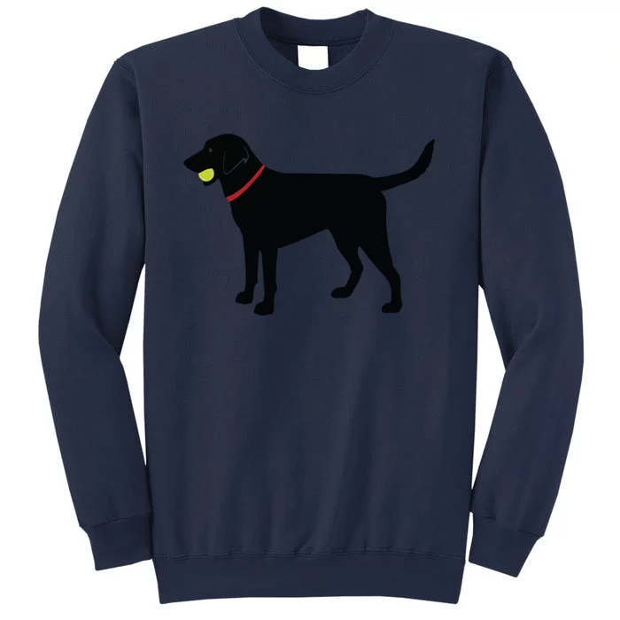 Labrador Retriever Fetch Black Lab Play Ball Sweatshirt