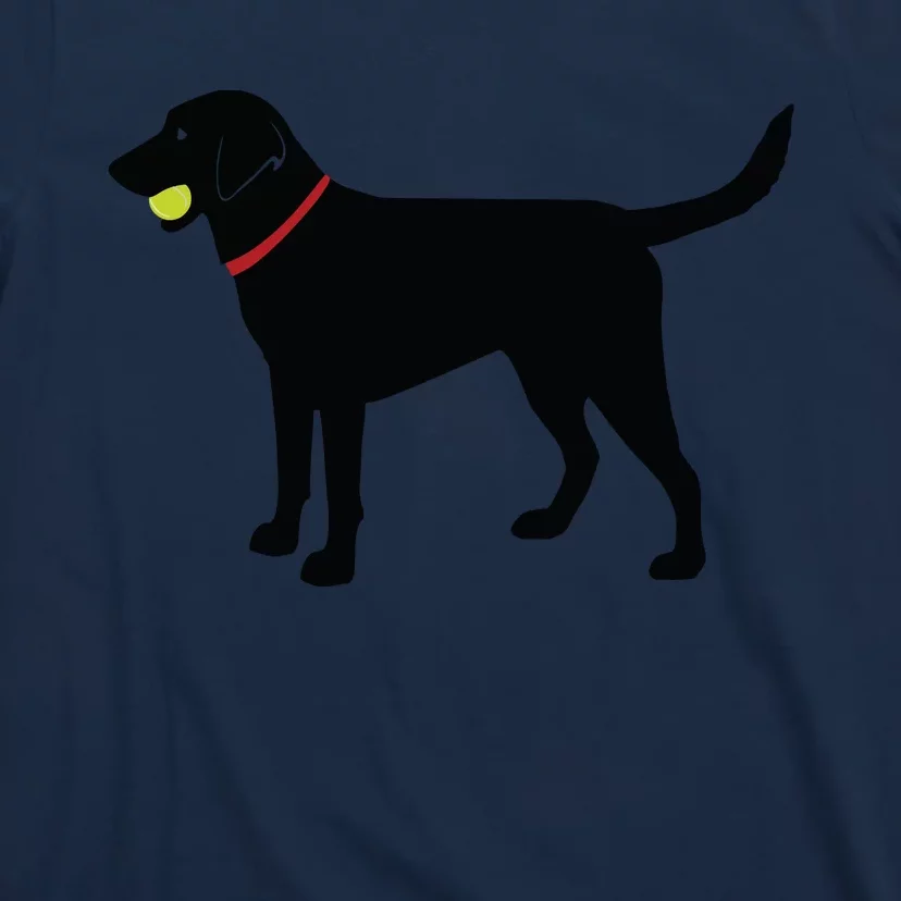 Labrador Retriever Fetch Black Lab Play Ball T-Shirt