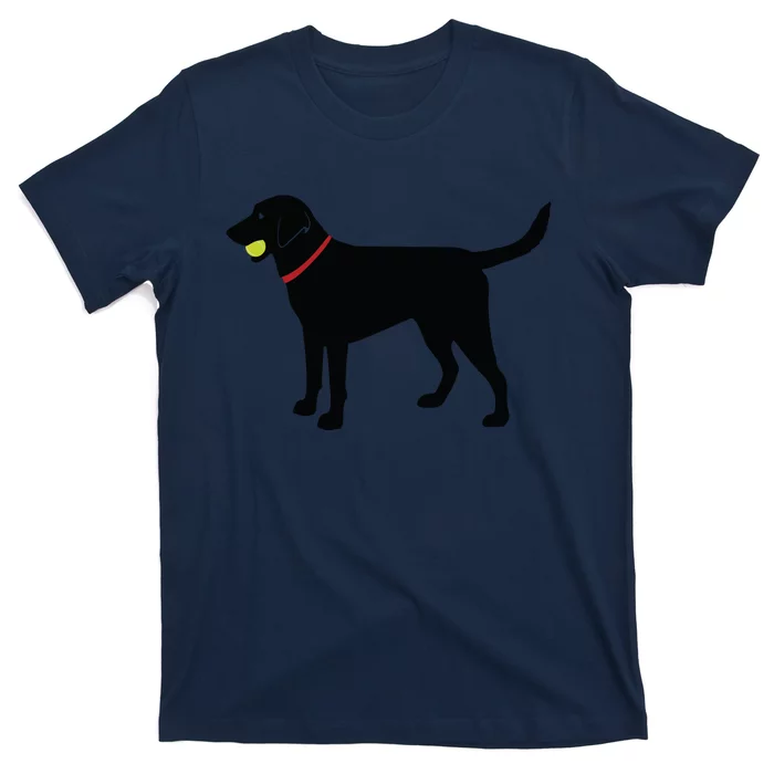 Labrador Retriever Fetch Black Lab Play Ball T-Shirt