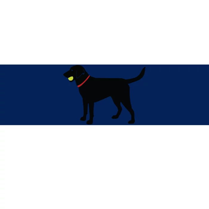 Labrador Retriever Fetch Black Lab Play Ball Bumper Sticker