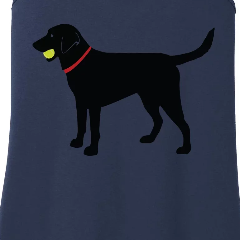 Labrador Retriever Fetch Black Lab Play Ball Ladies Essential Tank