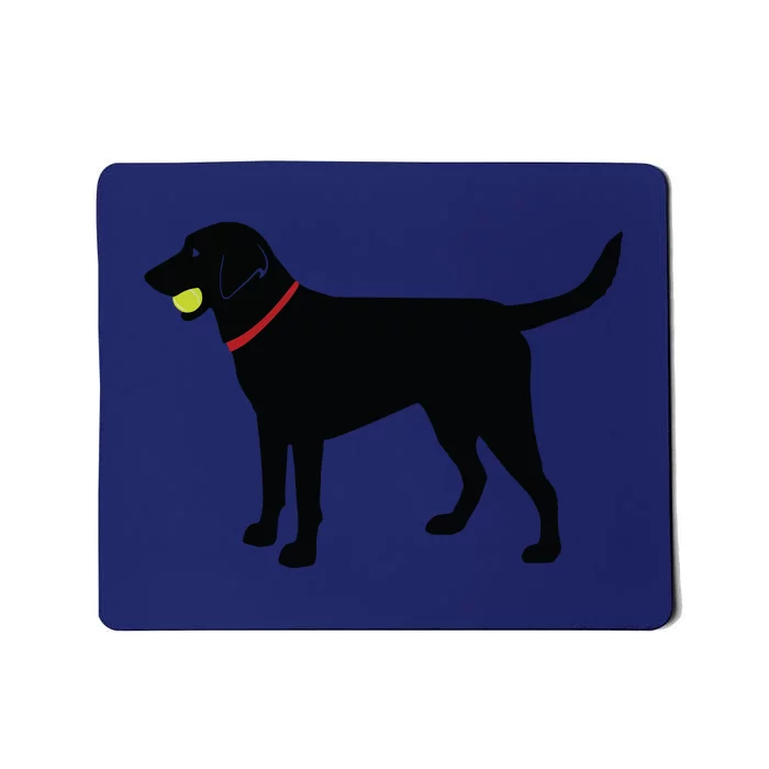 Labrador Retriever Fetch Black Lab Play Ball Mousepad