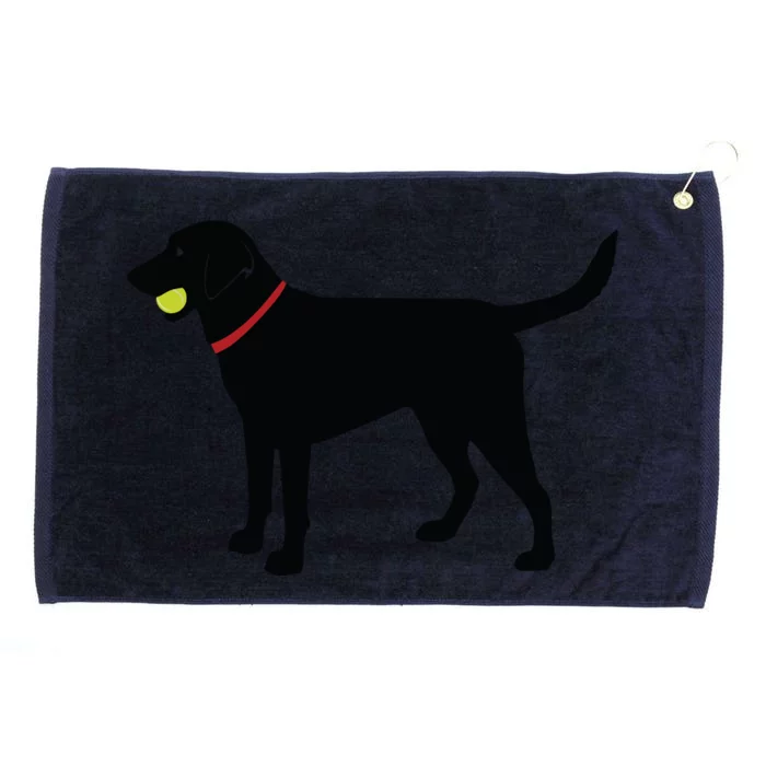 Labrador Retriever Fetch Black Lab Play Ball Grommeted Golf Towel