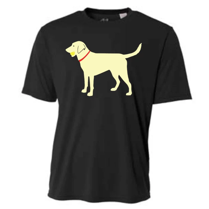 Labrador Retriever Fetch Yellow Lab Play Ball Cooling Performance Crew T-Shirt