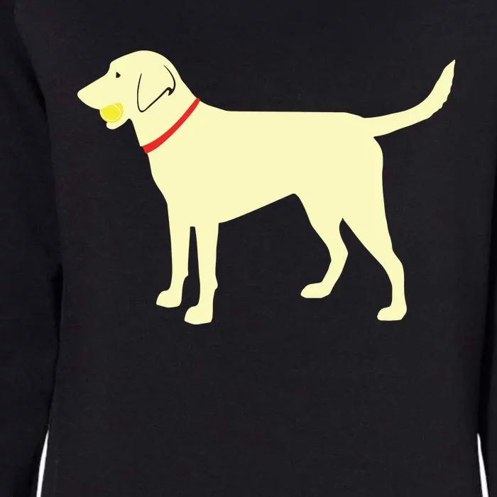 Labrador Retriever Fetch Yellow Lab Play Ball Womens California Wash Sweatshirt