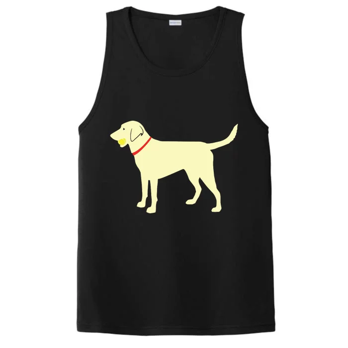 Labrador Retriever Fetch Yellow Lab Play Ball Performance Tank