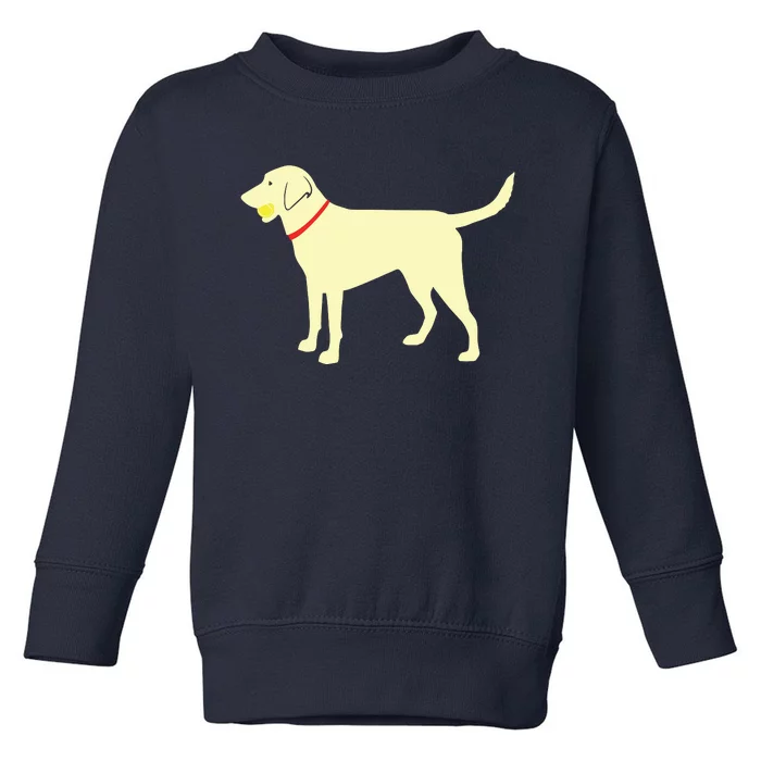 Labrador Retriever Fetch Yellow Lab Play Ball Toddler Sweatshirt