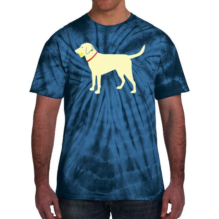 Labrador Retriever Fetch Yellow Lab Play Ball Tie-Dye T-Shirt