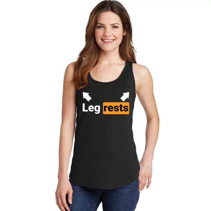 Leg Rests Funny Adult Humor Dad Joke Dirty Birthday Ladies Essential Tank