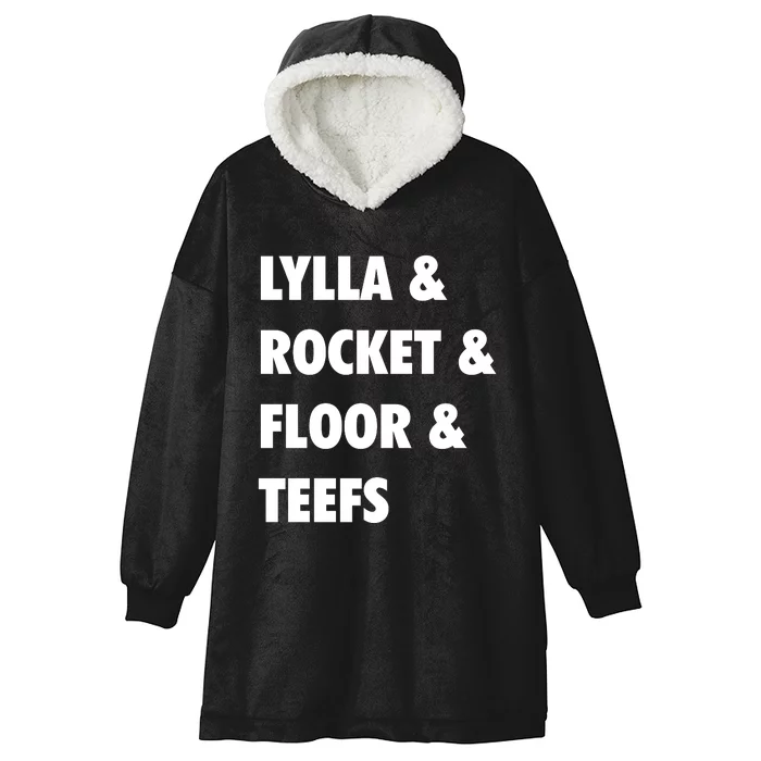 LYLLA & ROCKET & FLOOR & TEEFS Hooded Wearable Blanket