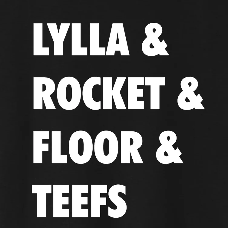 LYLLA & ROCKET & FLOOR & TEEFS Women's Crop Top Tee