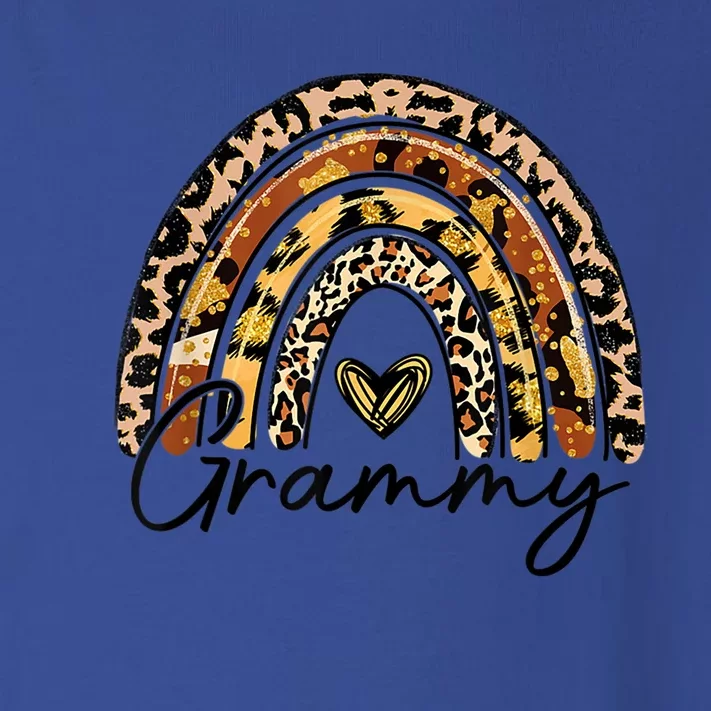 Leopard Rainbow Grammy Blessed Grammy Fall Thanksgiving Gift Toddler Long Sleeve Shirt