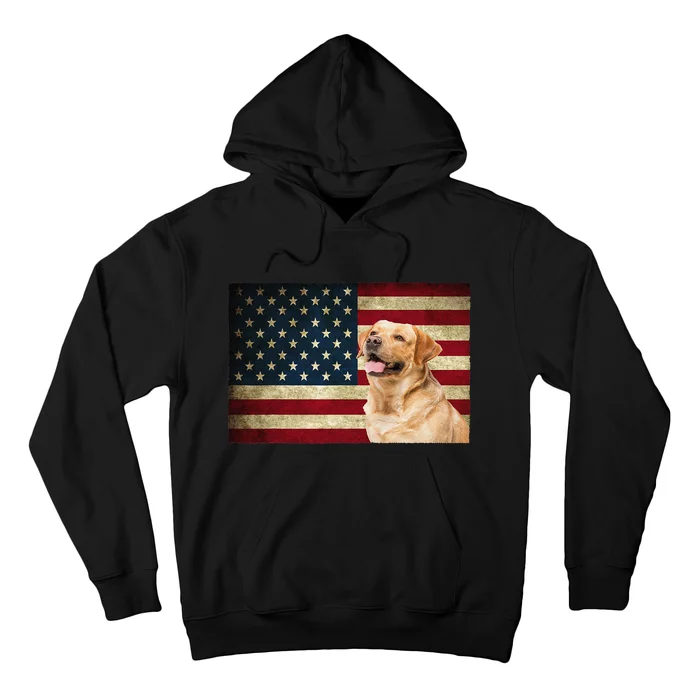 Labrador retriever gifts American Flag Lab dog Hoodie