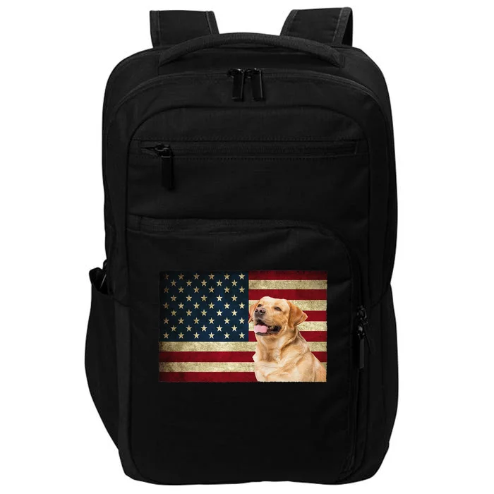 Labrador retriever gifts American Flag Lab dog Impact Tech Backpack