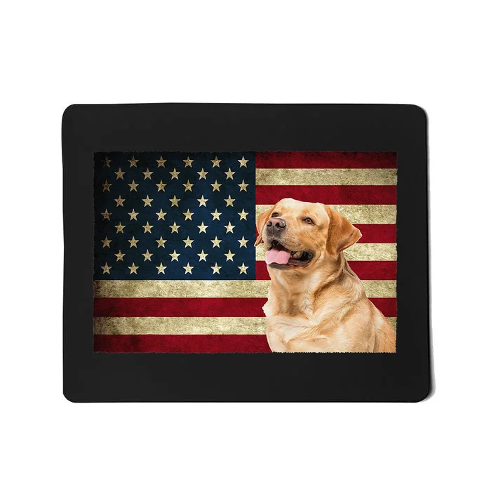 Labrador retriever gifts American Flag Lab dog Mousepad