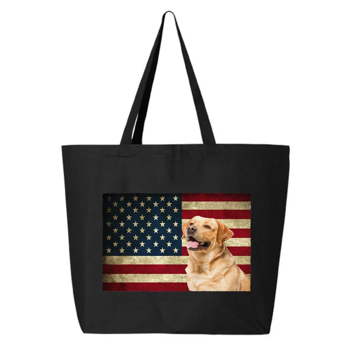 Labrador retriever gifts American Flag Lab dog 25L Jumbo Tote