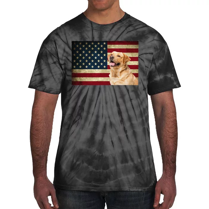 Labrador retriever gifts American Flag Lab dog Tie-Dye T-Shirt