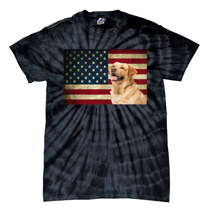 Labrador retriever gifts American Flag Lab dog Tie-Dye T-Shirt