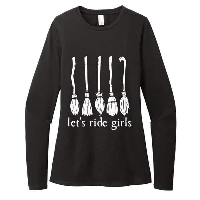 Lets Ride Girls Witches Halloween Sanderson Sister Womens CVC Long Sleeve Shirt