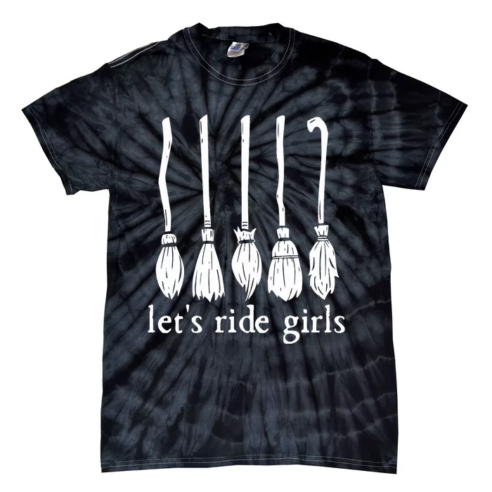 Lets Ride Girls Witches Halloween Sanderson Sister Tie-Dye T-Shirt