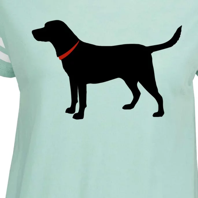 Labrador Retriever Gift Black Lab Lover Gift Enza Ladies Jersey Football T-Shirt