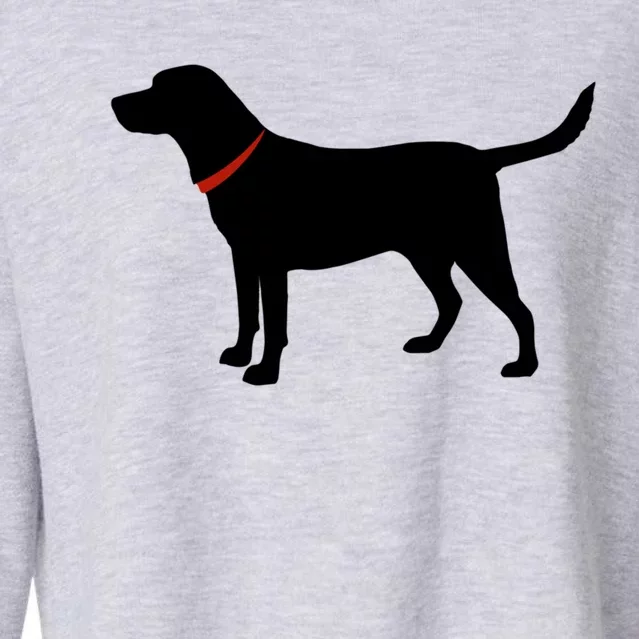 Labrador Retriever Gift Black Lab Lover Gift Cropped Pullover Crew