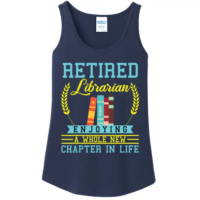 Librarian Retirement Gift Funny Retired Book Lover Men Women Ladies Essential Tank