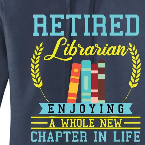 Librarian Retirement Gift Funny Retired Book Lover Men Women Women's Pullover Hoodie