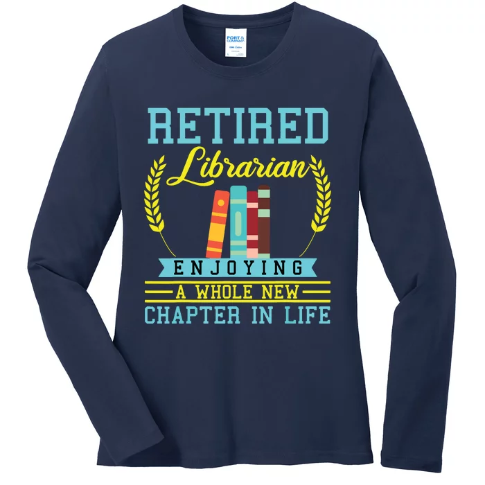 Librarian Retirement Gift Funny Retired Book Lover Men Women Ladies Long Sleeve Shirt