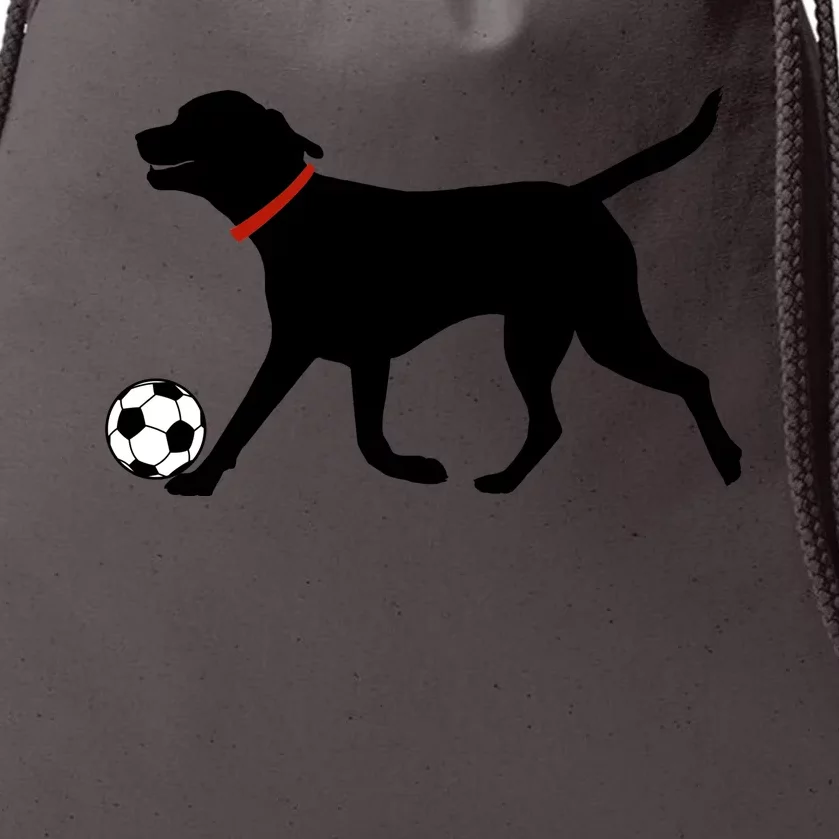 Labrador Retriever Great Gift Play Soccer Black Lab Soccer Drawstring Bag