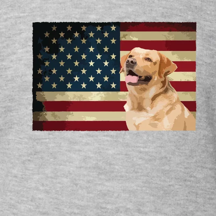 Labrador Retriever Gifts American Flag Men Women Lab Dog Toddler Sweatshirt