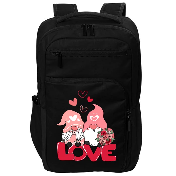 Love Romantic Gnome Couple Valentines Day Impact Tech Backpack