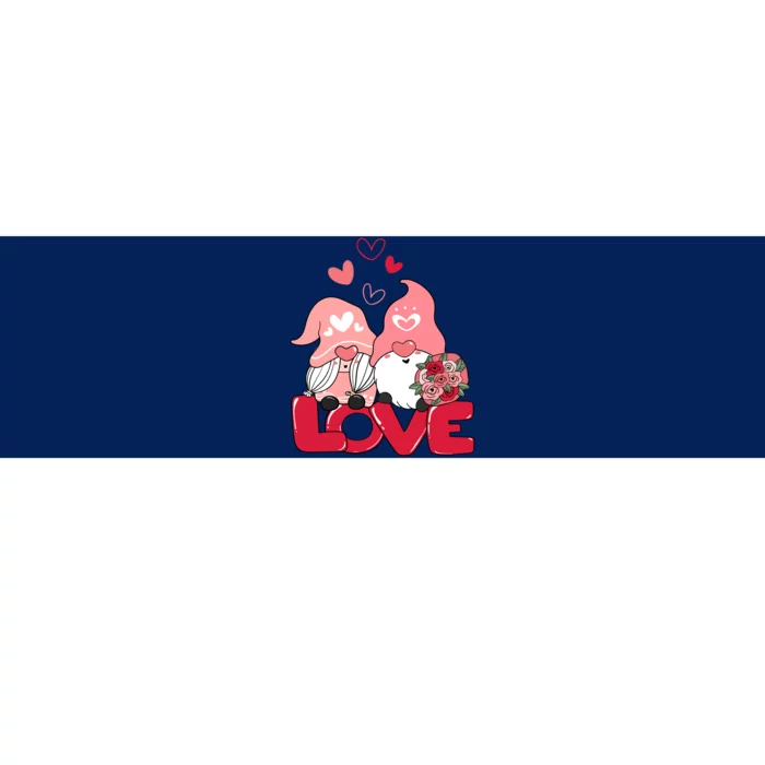 Love Romantic Gnome Couple Valentines Day Bumper Sticker