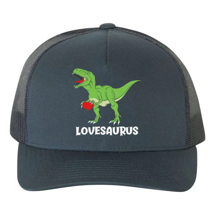 Lovesaurus Red Heart Valentines Day Funny Tfunny Giftrex Dinosaur Gift Yupoong Adult 5-Panel Trucker Hat