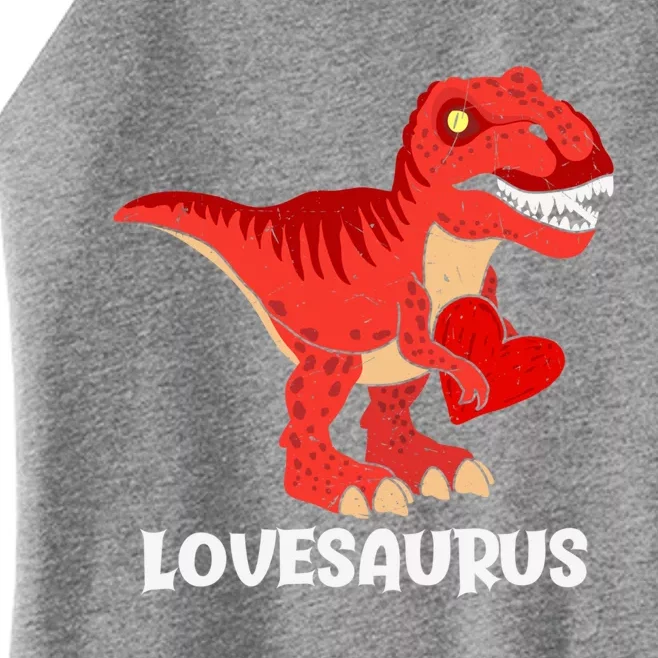 Lovesaurus Red Heart Valentines Day Funny Tcute Giftrex Dinosaur Gift Women’s Perfect Tri Rocker Tank