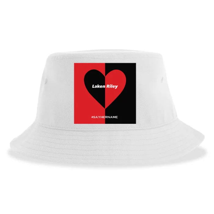 Laken Riley Heart Say Her Name Sustainable Bucket Hat