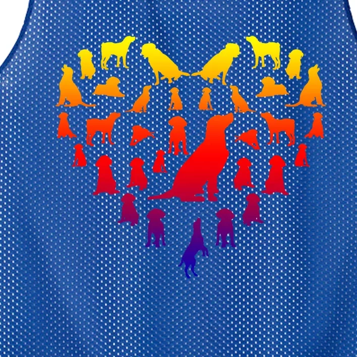 Labrador Retrievers Hearts Love Dog Lover Valentines Day Gift Mesh Reversible Basketball Jersey Tank