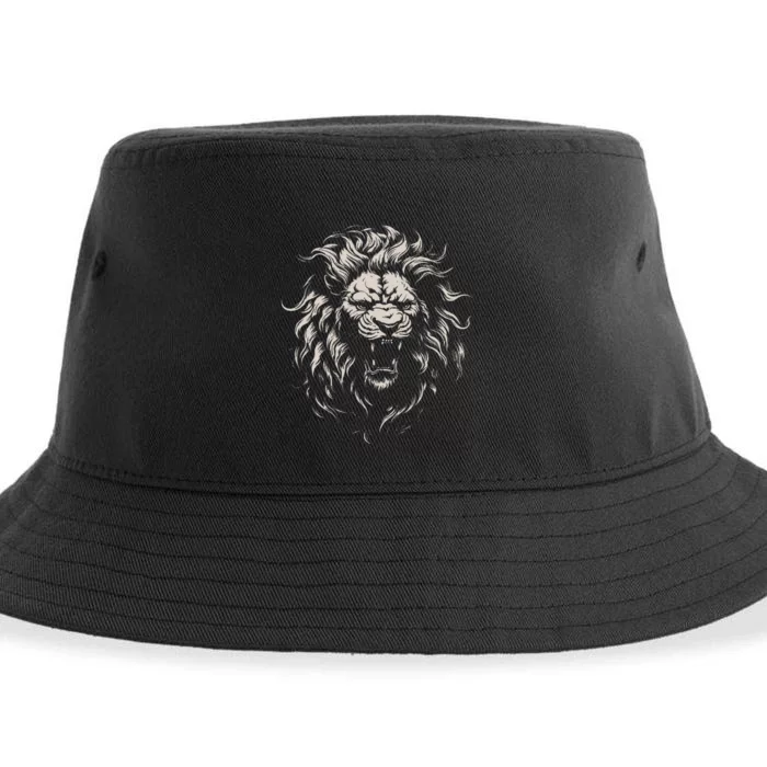 Lion Roar Head Art Face For Lovers Lions King African Animal Sustainable Bucket Hat