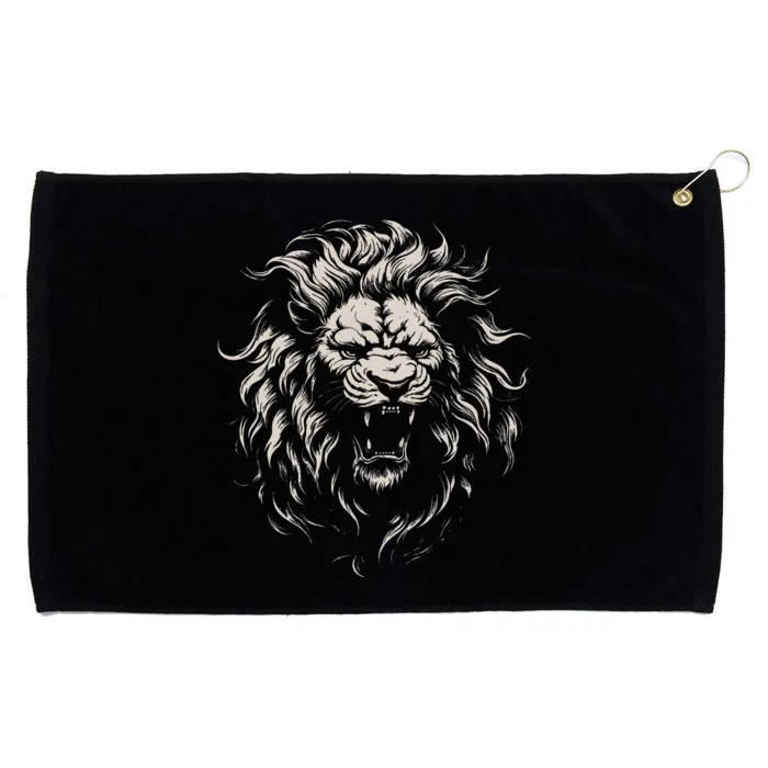 Lion Roar Head Art Face For Lovers Lions King African Animal Grommeted Golf Towel