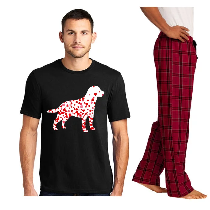 Labrador Retriever Heart Dog Valentine's Day Gift Pajama Set