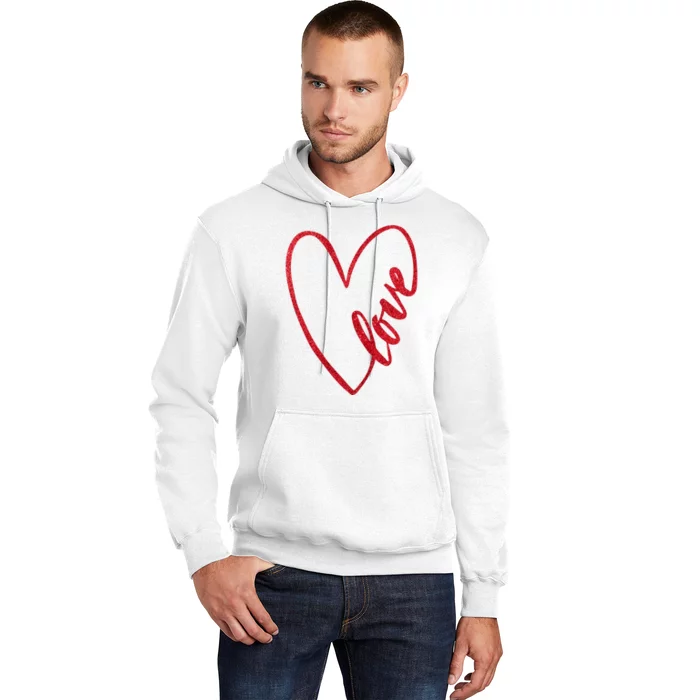 Love Romantic Heart Hoodie