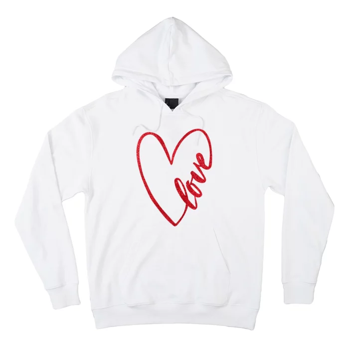 Love Romantic Heart Hoodie