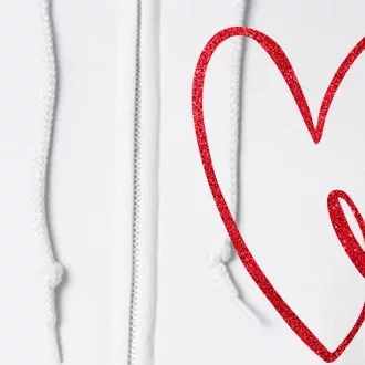 Love Romantic Heart Full Zip Hoodie