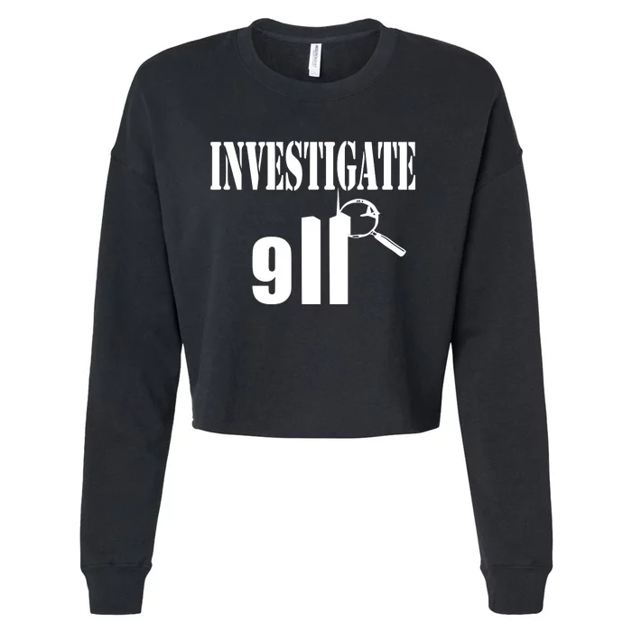 Luke Rudkowski Investigate 911 Cropped Pullover Crew